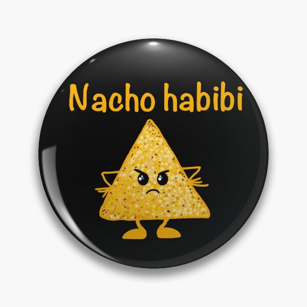 Item preview, Grumpy Nacho habibi orange on black  designed and sold by QuirkyCraftz.