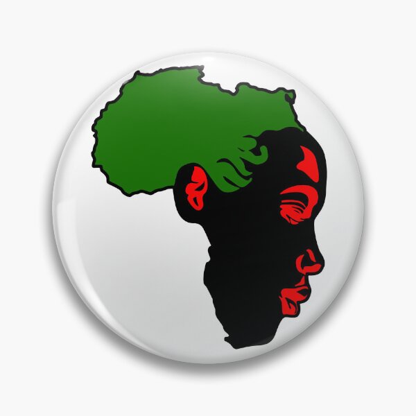 Item preview, African Woman Face; Red, Black, and Green; designed and sold by StickerApe.