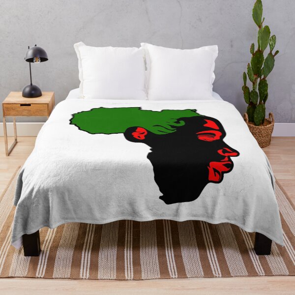 Item preview, African Woman Face; Red, Black, and Green; designed and sold by StickerApe.