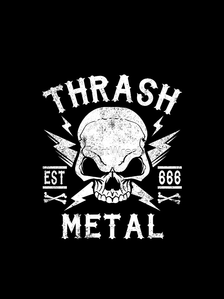 "THRASH METAL" T-shirt by ShirtWreck | Redbubble