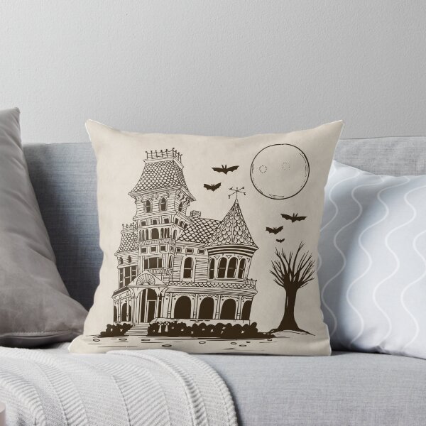 Item preview, Halloween house illustration designed and sold by MiTo-Creations.
