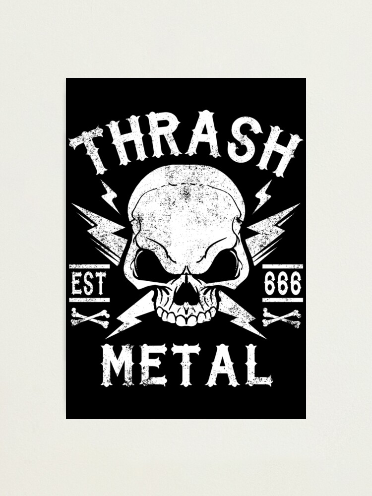THRASH METAL Photographic Print for Sale by ShirtWreck