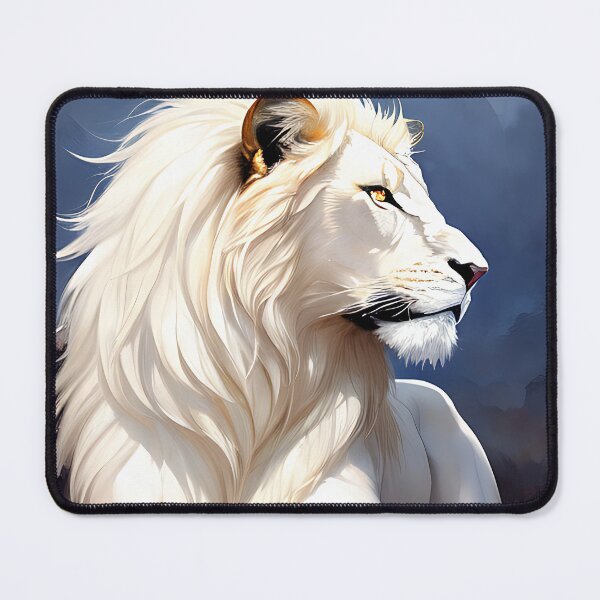 Item preview, Majestic white lion painting. Home docor art designed and sold by ChaosEdits.