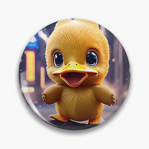 Item preview, A cute and naughty baby duck is waiting for you to take it home at a corner of the city designed and sold by SurrealAnimals.