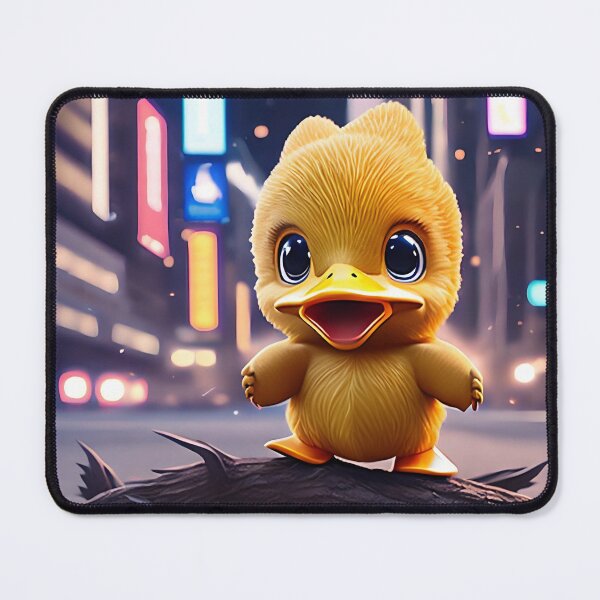 Item preview, A cute and naughty baby duck is waiting for you to take it home at a corner of the city designed and sold by SurrealAnimals.
