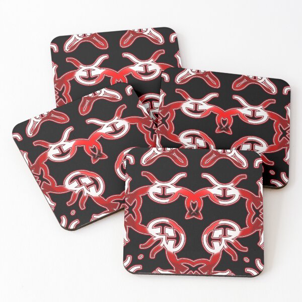 Item preview,  *Funny Unique Geometric Abstract Red White Rabbit Pattern* designed and sold by Ralek.