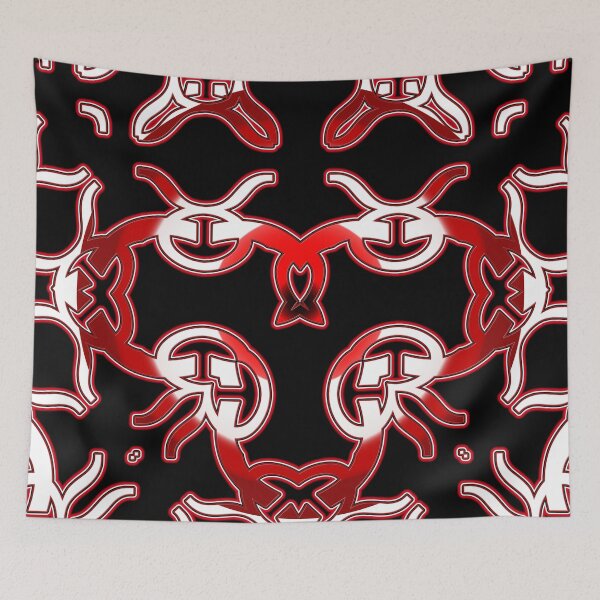 Item preview,  *Funny Unique Geometric Abstract Red White Rabbit Pattern* designed and sold by Ralek.