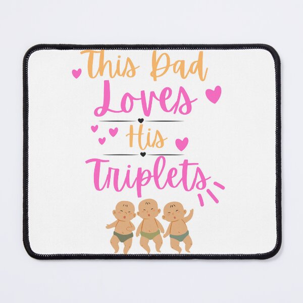 Item preview, This Dad Loves his Triplets Sticker designed and sold by BOUMNESS.