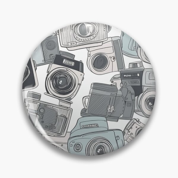 Item preview, Hand drawn abstract camera pattern for your phone case/skins, totes, dresses, and more designed and sold by Coded Canvas.