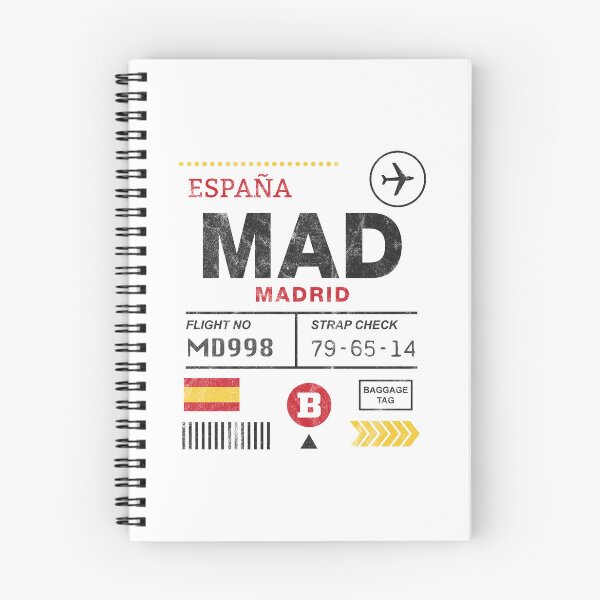 Item preview, Madrid airport tag designed and sold by PaulSDesign.