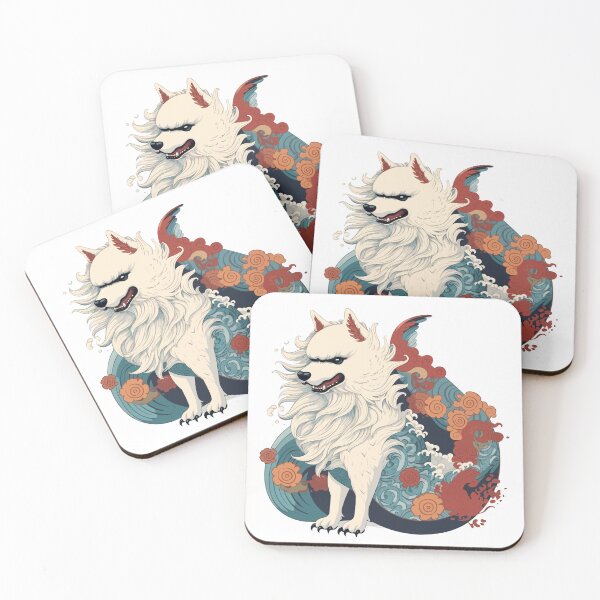 Item preview, Japanese White dangerous dog designed and sold by CiochuPL.