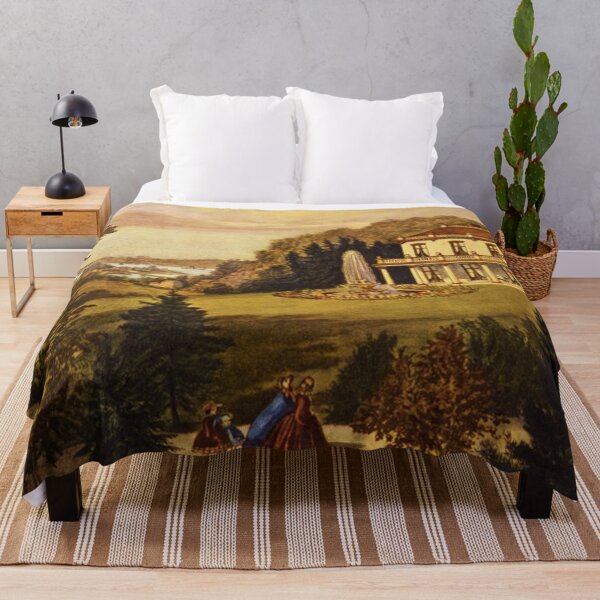 Item preview, Life in the Country (Evening) by Currier and Ives designed and sold by tomorrowsart.