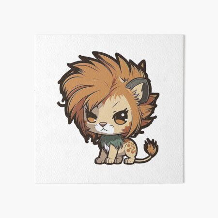 Artikel-Vorschau von Löwe Hydro Aufkleber Chibi Style, designt und verkauft von reallsimplelife.