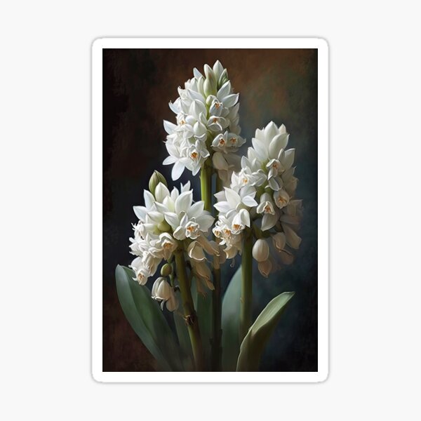 Aperçu de l'œuvre White Hyacinth  créée et vendue par Vanover Designs.