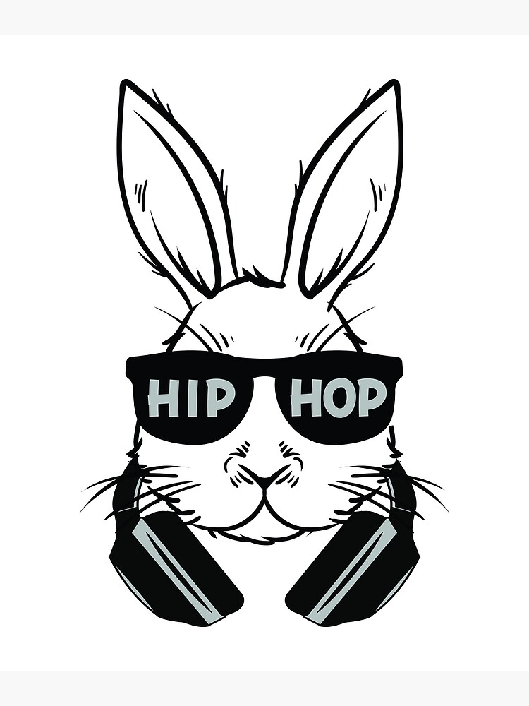 Hip Hop Bunny Easter Rabbit Sunglasses Head Phones