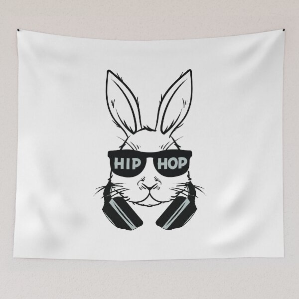 Item preview, Hip Hop Bunny Easter Rabbit Sunglasses Head Phones designed and sold by clothesy7.