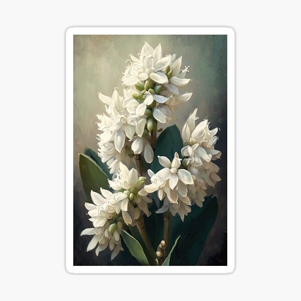 Aperçu de l'œuvre White Hyacinth  créée et vendue par Vanover Designs.