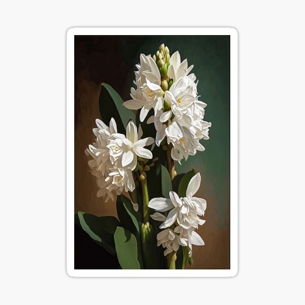 Aperçu de l'œuvre White Hyacinth  créée et vendue par Vanover Designs.