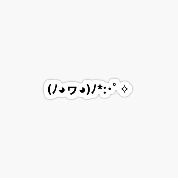 Item preview, Happy Kaomoji Japanese Japan Kawai kamoji Emoticon 43 designed and sold by Nuizai.