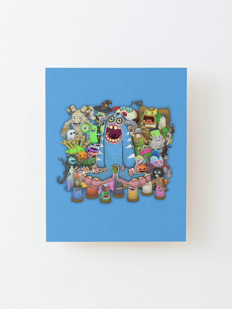 My Singing Monsters Wubbox  Mounted Print for Sale by EASY Aadia