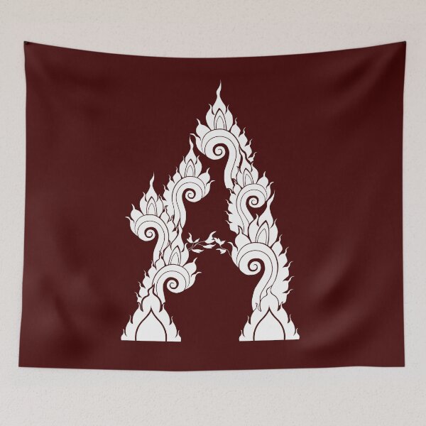 Item preview, Letter A Thai pattern. designed and sold by KanyaluckArtist.