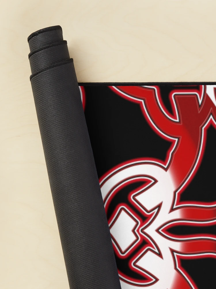 Thumbnail 2 of 5, Mouse Pad, *Funny Unique Geometric Abstract Red White Rabbit Pattern* designed and sold by Ralek.