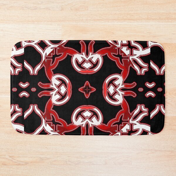 Item preview, *Funny Unique Geometric Abstract Red White Rabbit Pattern* designed and sold by Ralek.