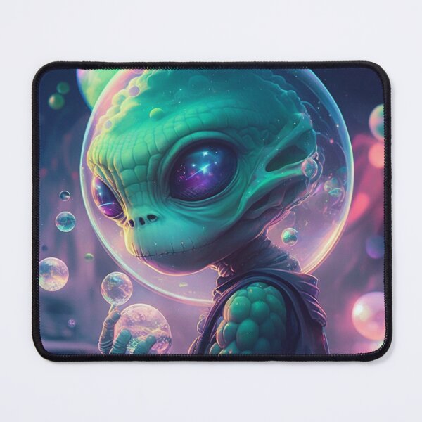 Item preview, Alien with a bubble helmet designed and sold by Neonmountain.