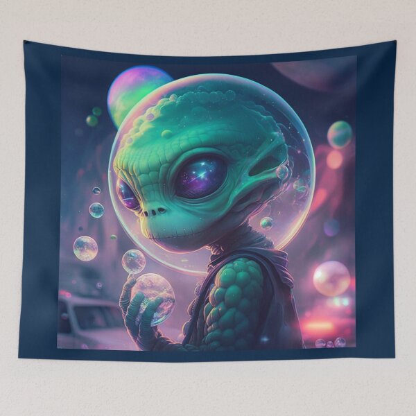 Item preview, Alien with a bubble helmet designed and sold by Neonmountain.