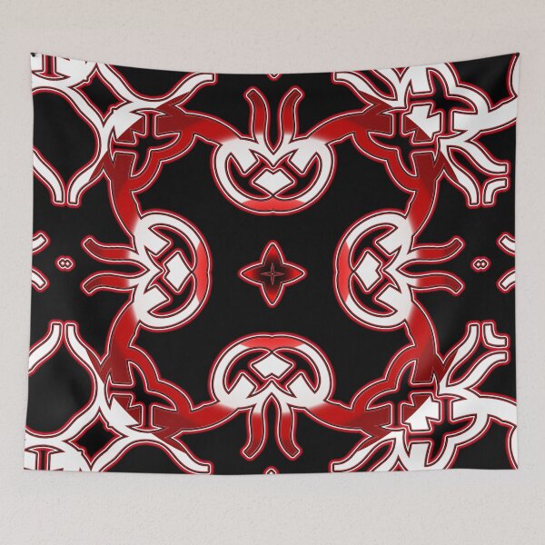 Item preview, *Funny Unique Geometric Abstract Red White Rabbit Pattern* designed and sold by Ralek.