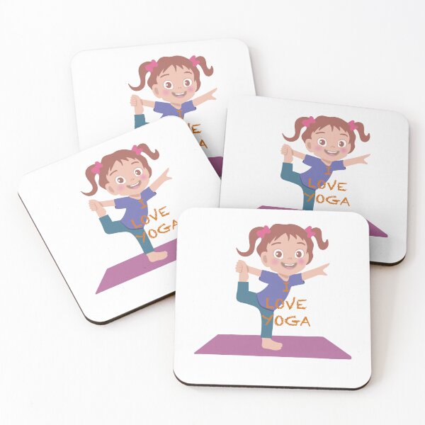 Item preview, I love yoga, yoga, child, girl, funn designed and sold by ArtGozde.