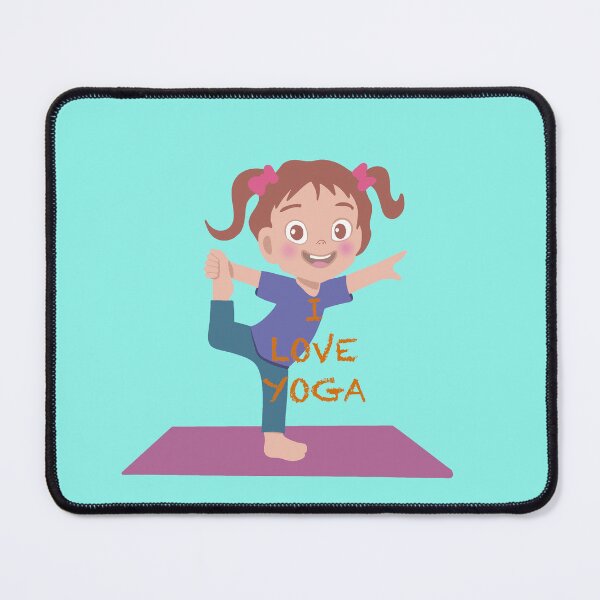 Item preview, I love yoga, yoga, child, girl, funn designed and sold by ArtGozde.