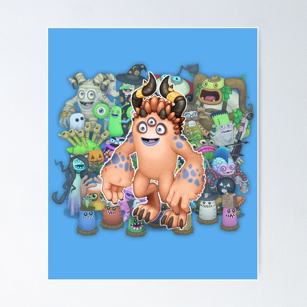 My Singing Monsters Wubbox  Mounted Print for Sale by EASY Aadia