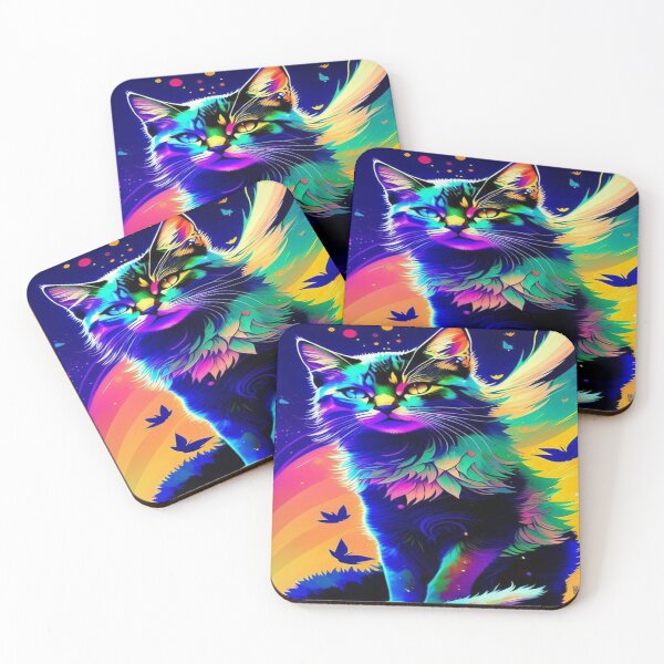 Item preview, cat in neon designed and sold by Teixeira224.