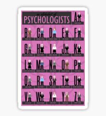 Psychologists Alphabet Sticker