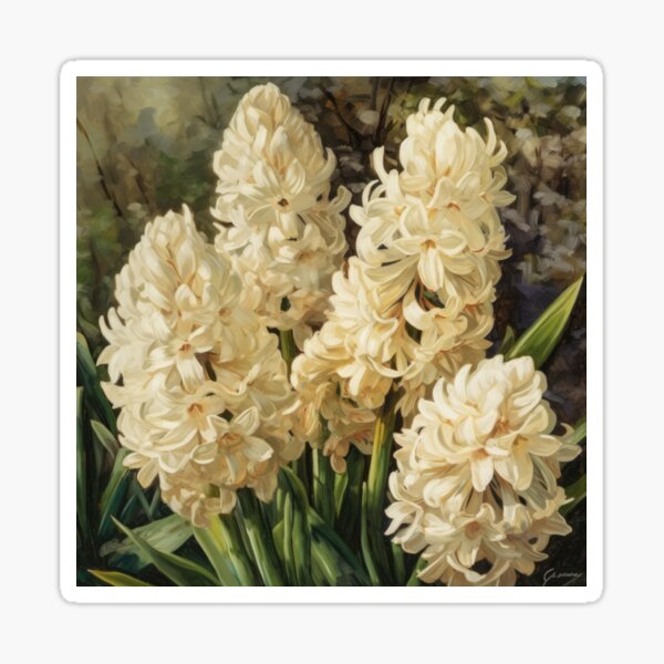 Aperçu de l'œuvre Cream Hyacinth  créée et vendue par Vanover Designs.