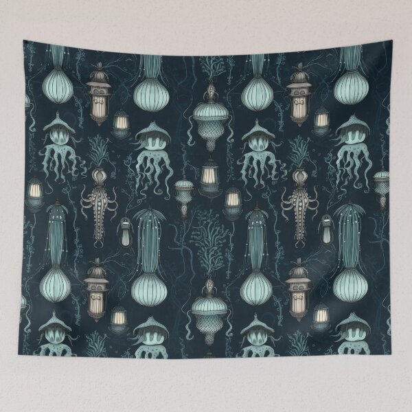 Item preview, Haunting Depths: A Victorian Manor's Underwater Odyssey designed and sold by arbaxas.
