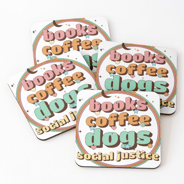 Item preview, Books And Coffee And Dogs And Social Justice designed and sold by Melcu.