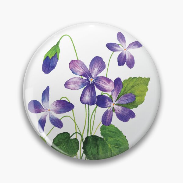 Item preview, Violet Flower Watercolor designed and sold by ug-atelier.