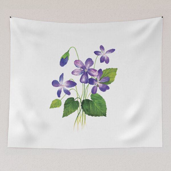 Item preview, Violet Flower Watercolor designed and sold by ug-atelier.