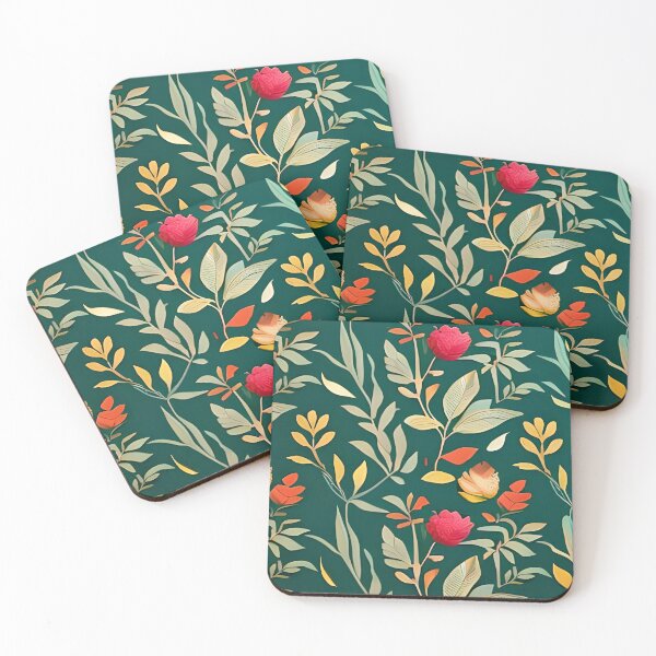 Item preview, green flowers designed and sold by jaquelinedejff.
