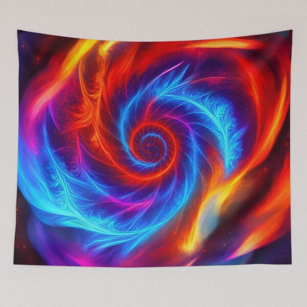 Item preview, Spiral Fire Red Blue - Spirals designed and sold by internlvisions.