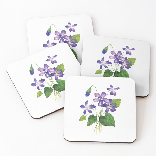 Item preview, Violet Flower Watercolor designed and sold by ug-atelier.