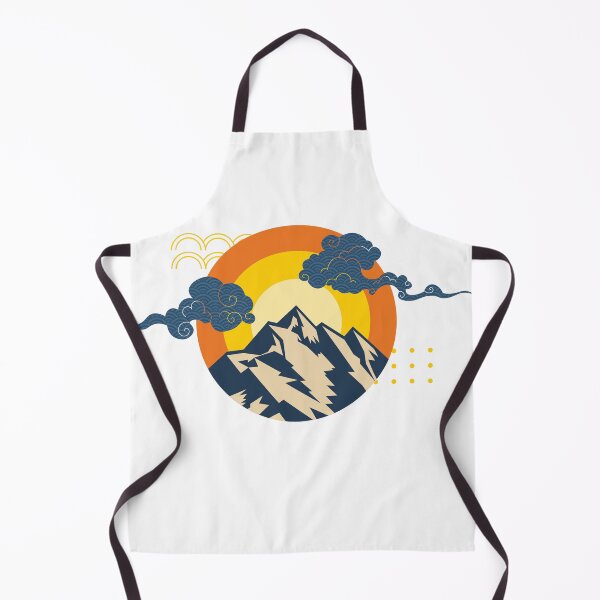 Item preview, Landscape Scene Mountain and Sun with Art Cloud Nature Concept designed and sold by DifferArt.