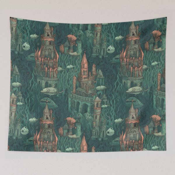 Item preview, Aquatic Atlantis: Enchanting Underwater Cityscape designed and sold by arbaxas.