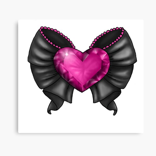 Black Lady Gemstone Canvas Print