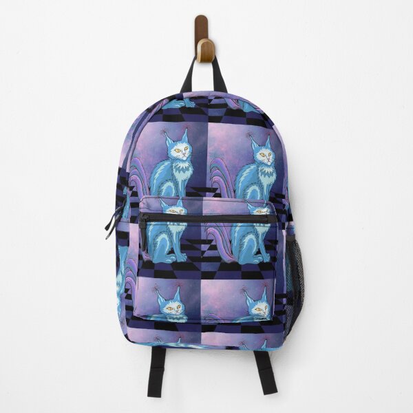 Item preview, Crazy space blue cat designed and sold by ArtGozde.