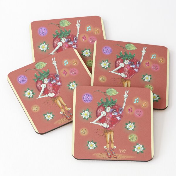 Item preview, Mandi the Hippi Strawberry  designed and sold by RonaldBottsArt.