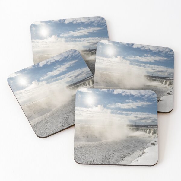 Item preview, Freezing Fury - Niagara Falls with Sun Snow and Ice designed and sold by Georgia Mizuleva.