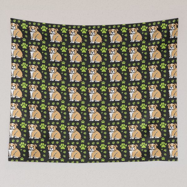 Item preview, cute doggo patterns soft green on black designed and sold by Chaoticzarts.